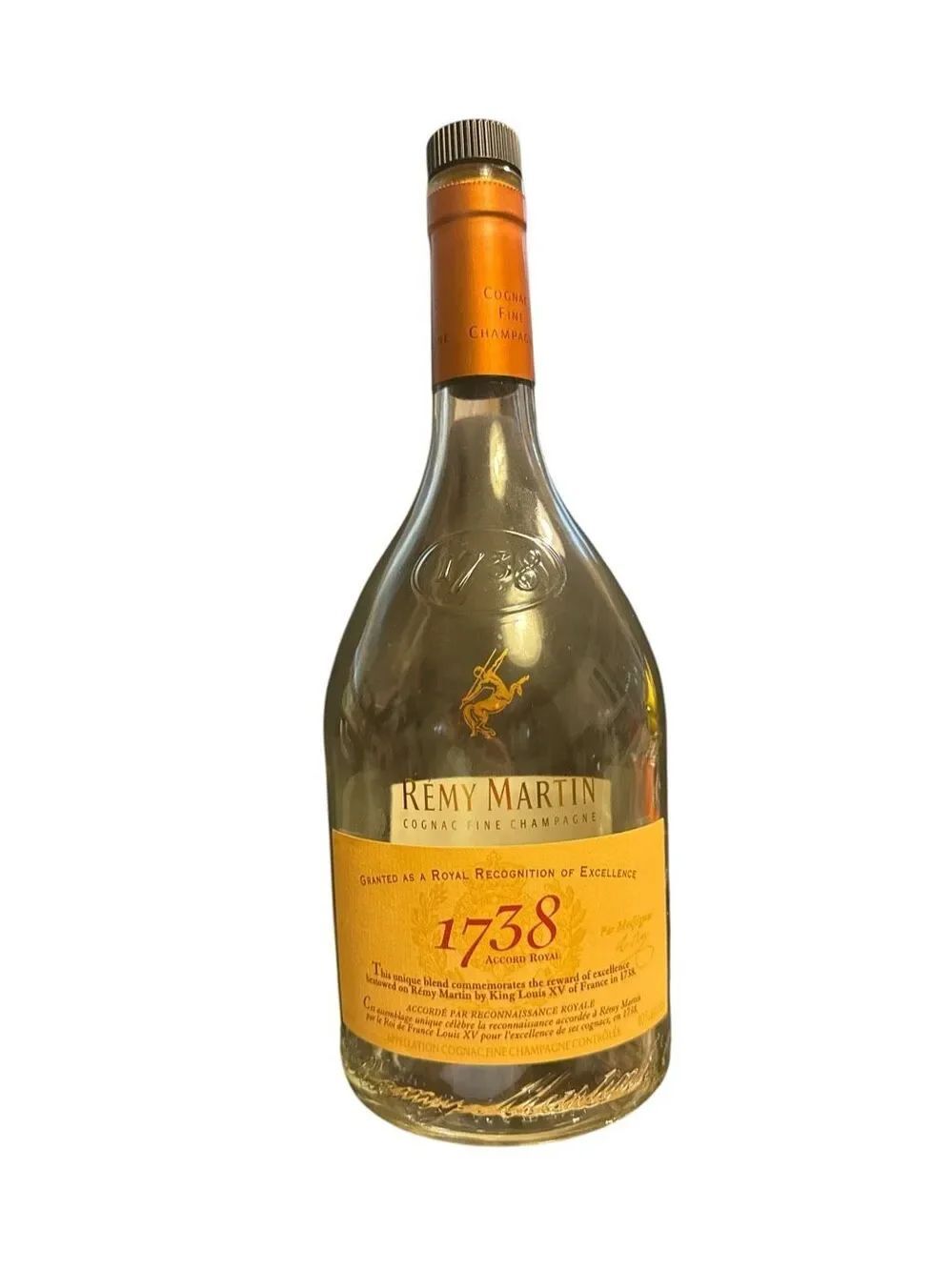 Empty 750 ml Bottle of Remy Martin 1738